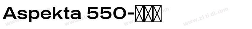 Aspekta 550字体转换